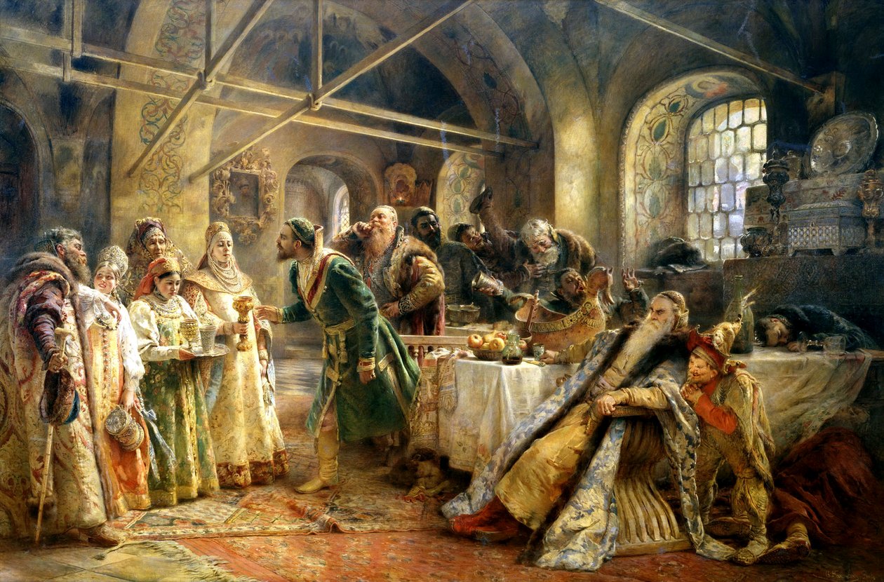 A csókszertartás, 1895. alkotó: Konstantin Egorovich Makovsky