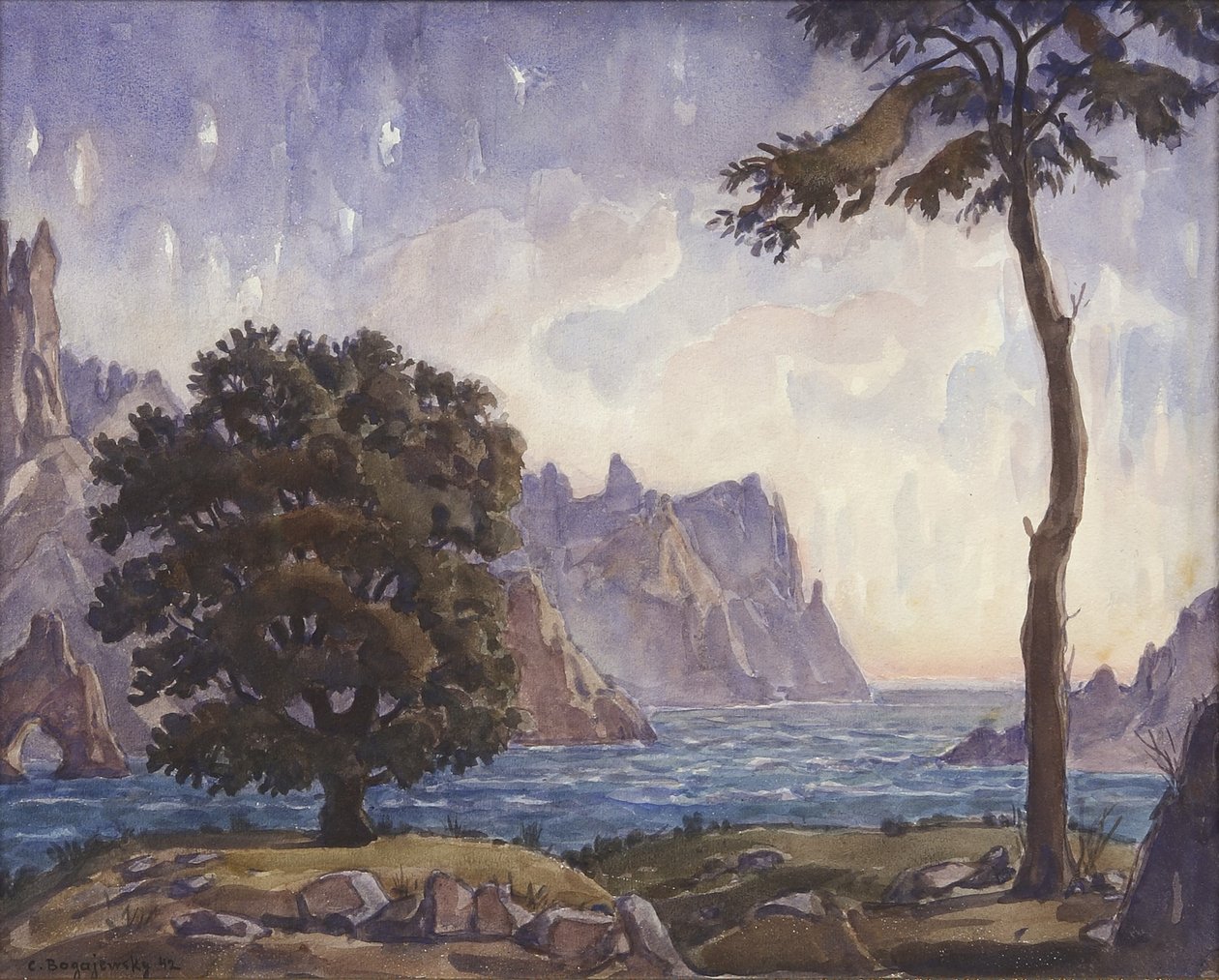 Táj, 1942 alkotó: Konstantin Fyodorovich Bogayevsky