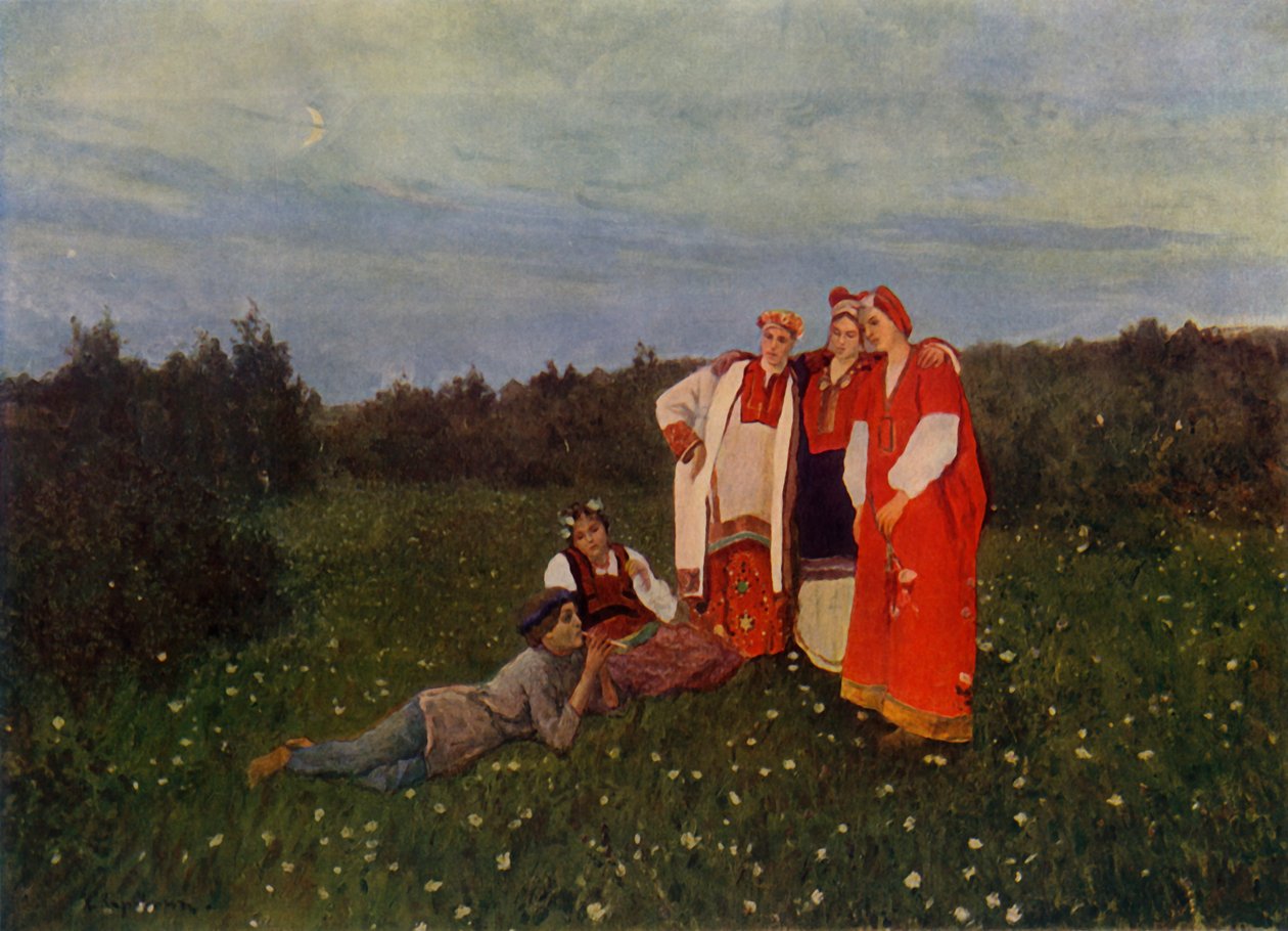 Tavaszi dal, 1892, 1965. alkotó: Konstantin Alekseevich Korovin