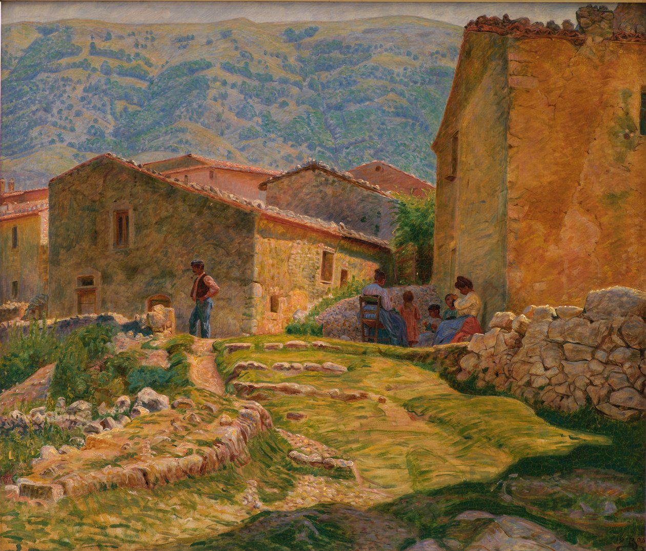 Napsütéses délután Civita d