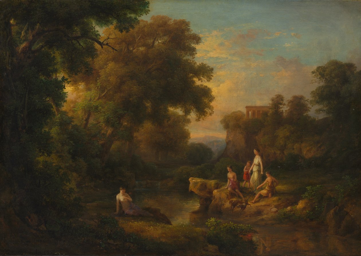 Diana és nimfái, 1853. alkotó: Károly Markó