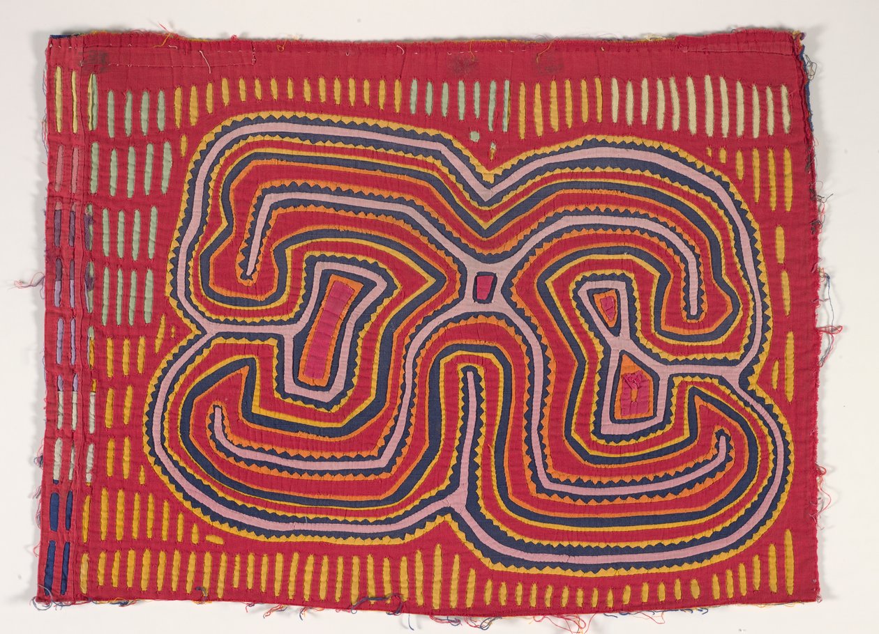 Shirt Panel (mola), 1950 körül (rátétes pamut) alkotó: Kuna Indian Culture