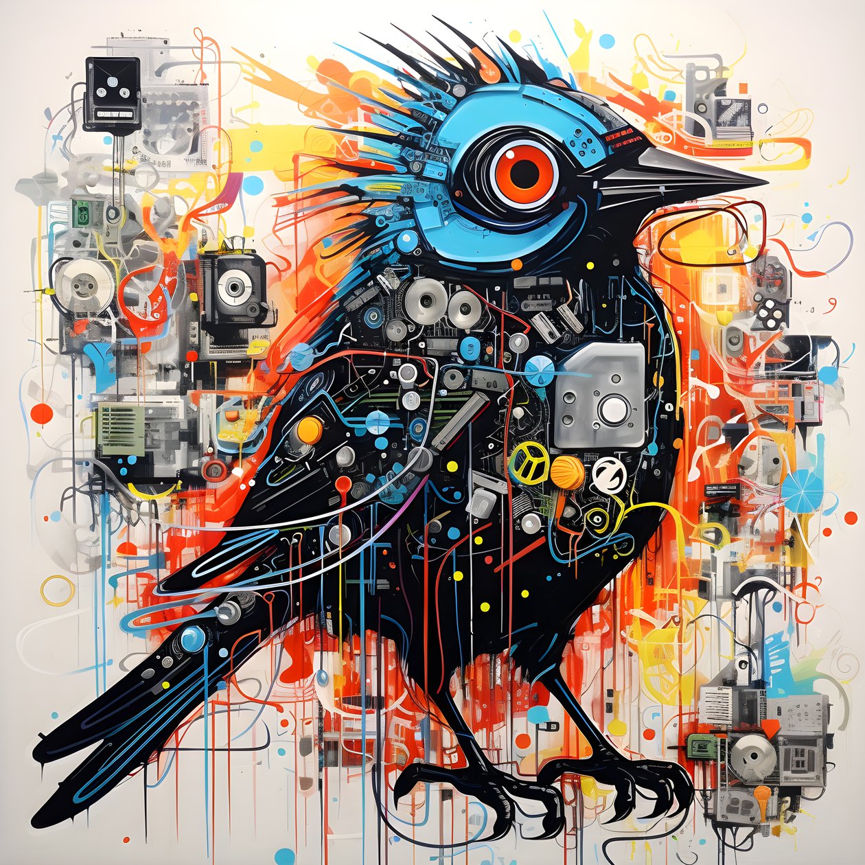 Graffiti Vogel 3 alkotó: Kurt Heppke