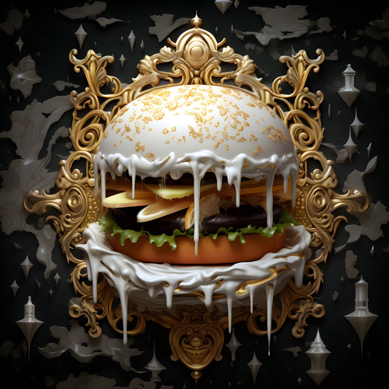 egy fehér márvány burger 4 alkotó: Kurt Heppke