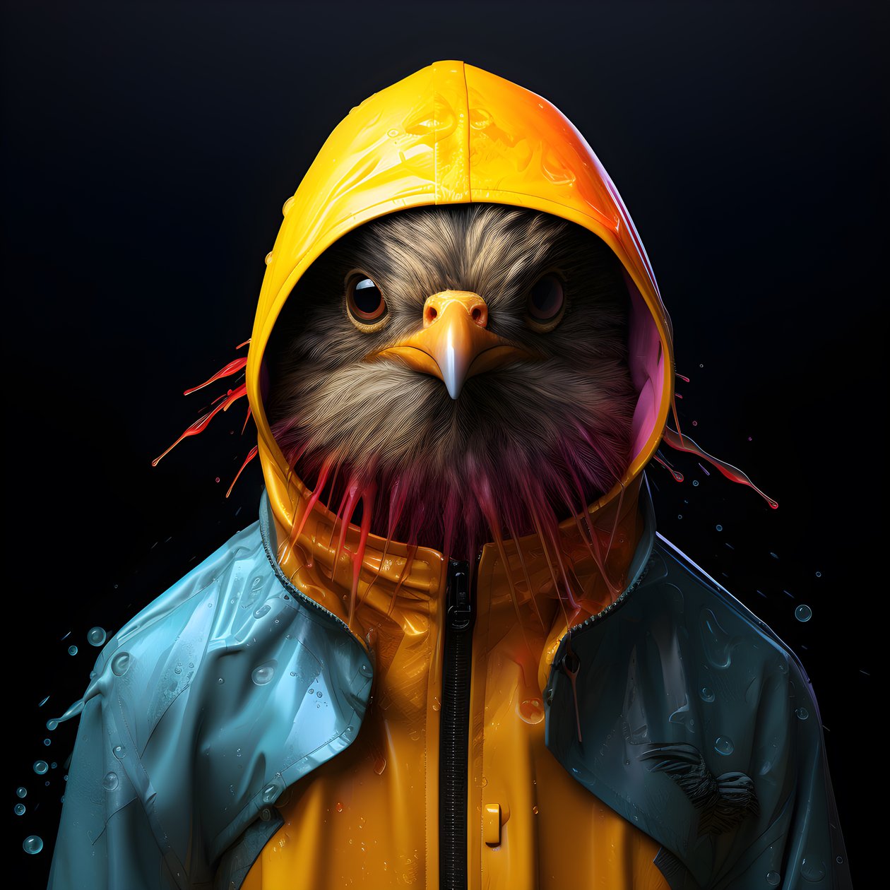 an animal in a raincoat 4 alkotó: Kurt Heppke