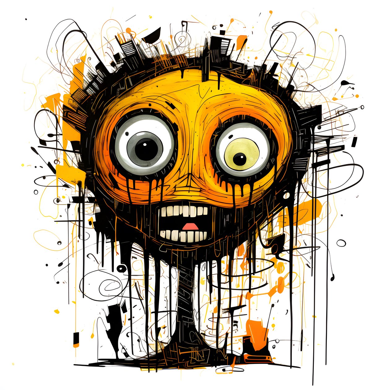 gelbe Cartoonfigur 3 alkotó: Kurt Heppke