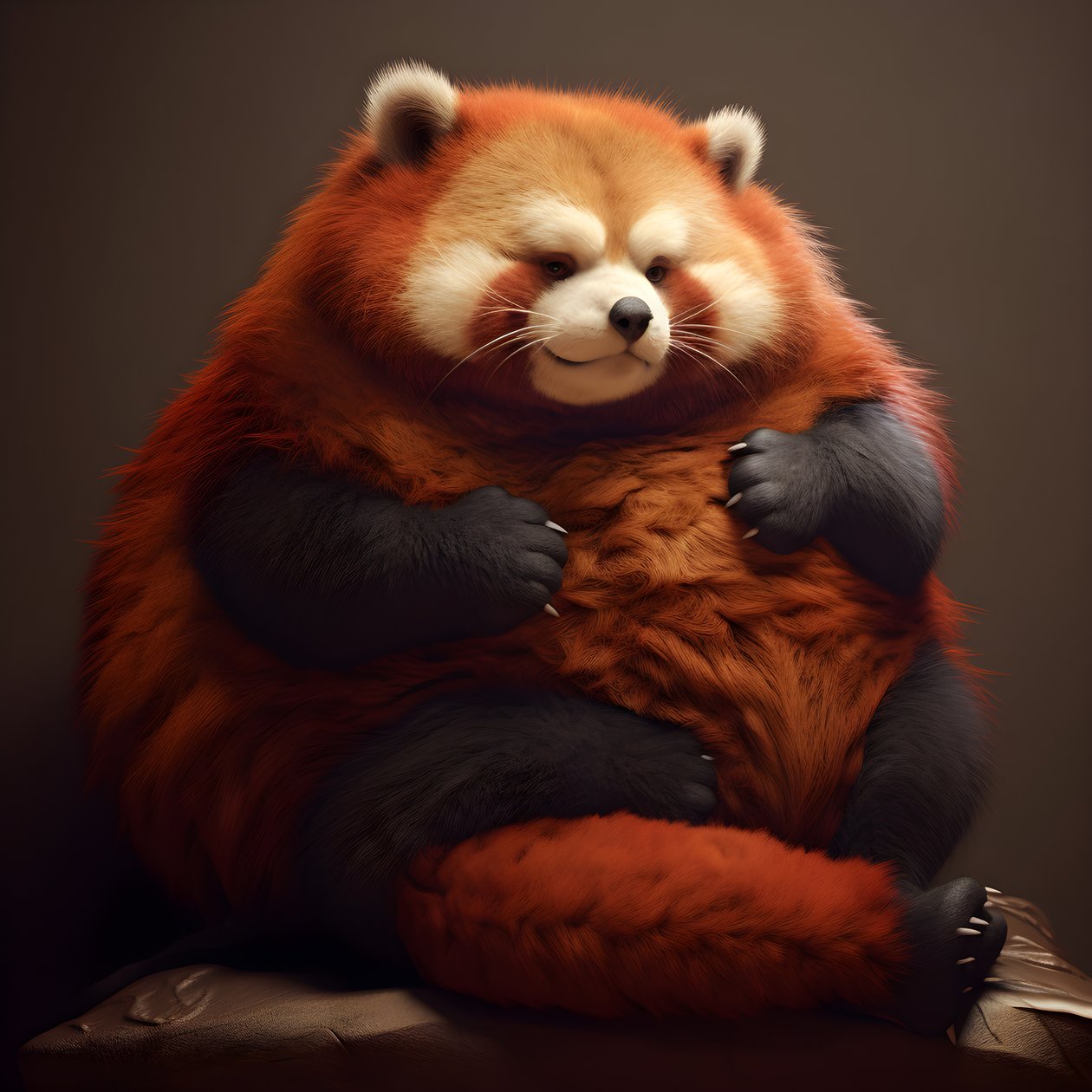 vörös panda elhízott embergyerek 1 alkotó: Kurt Heppke