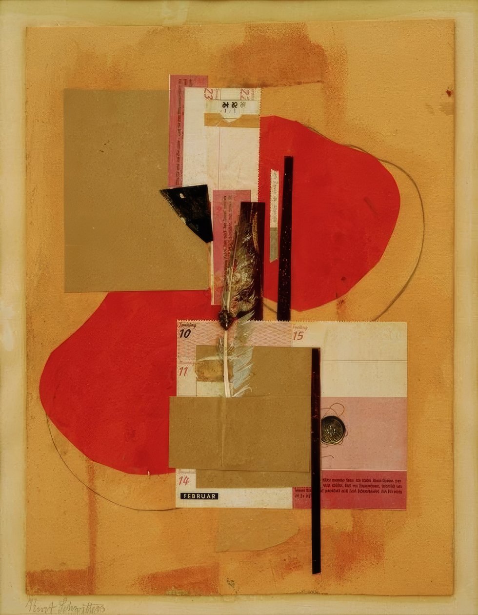 2 piros folt alkotó: Kurt Schwitters