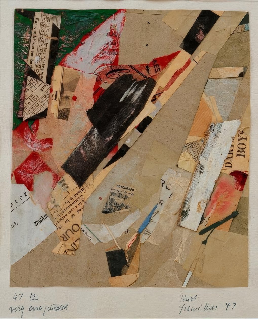 47 12 nagyon bonyolult alkotó: Kurt Schwitters
