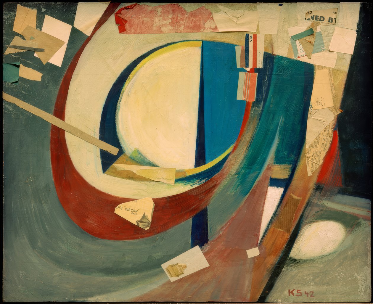 Kép absztrakt Skoyen II alkotó: Kurt Schwitters