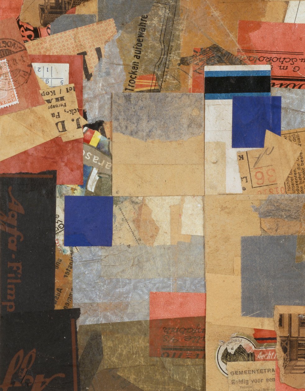 Fernspr. MZ 26,53, 1926 alkotó: Kurt Schwitters