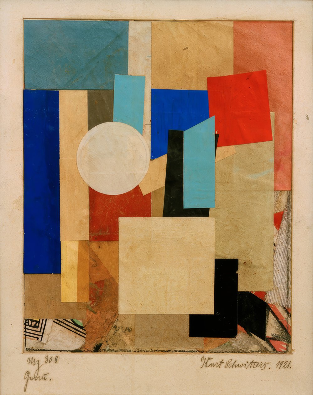 MZ 308 szürke alkotó: Kurt Schwitters