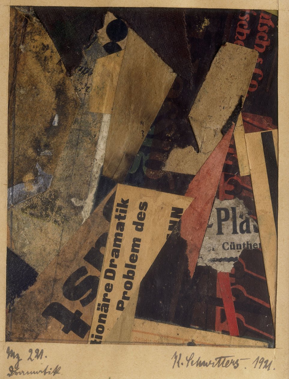 Merz 221, 1921. alkotó: Kurt Schwitters