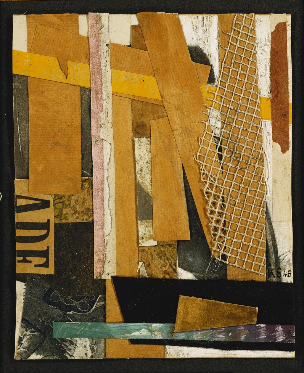 Merz Kép; Merzbild, 1945 alkotó: Kurt Schwitters