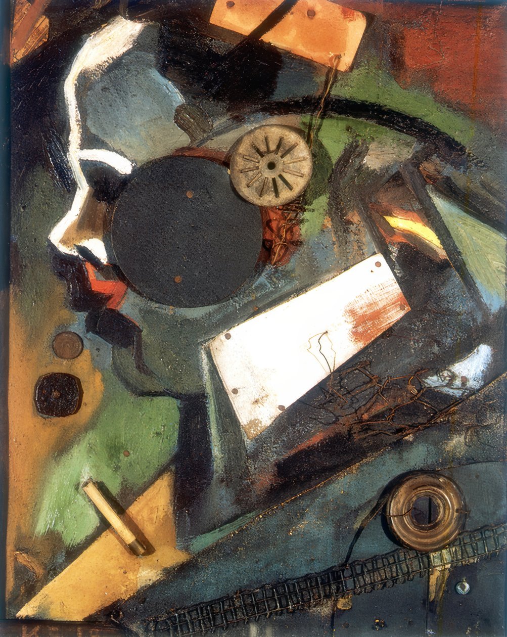 Merzbild 1A (Az orvos) alkotó: Kurt Schwitters