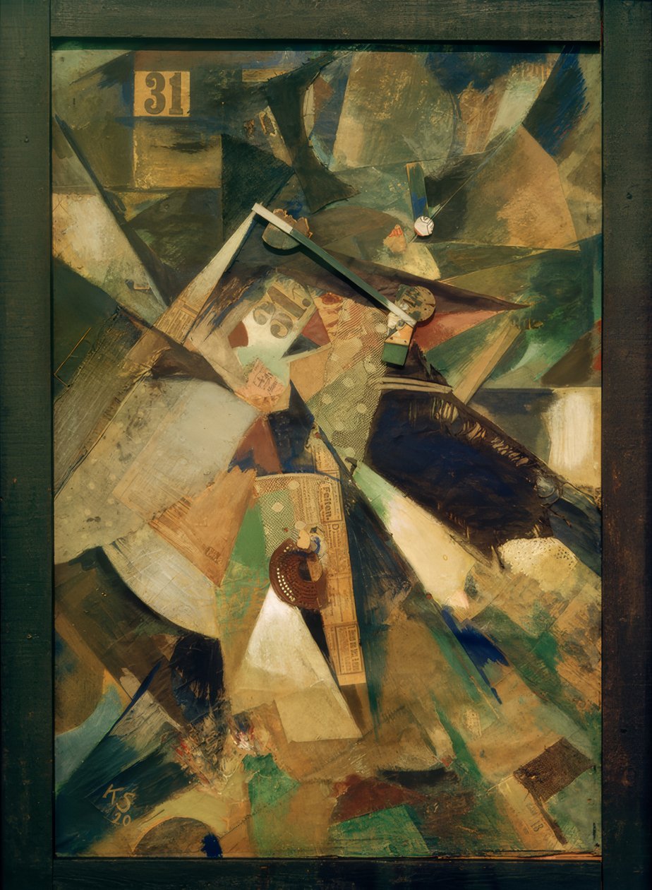 Merzbild Harmincegy alkotó: Kurt Schwitters