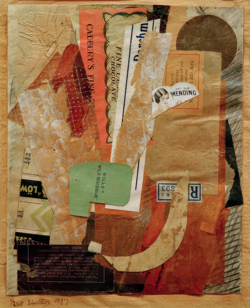 Cím nélkül (javítás) alkotó: Kurt Schwitters