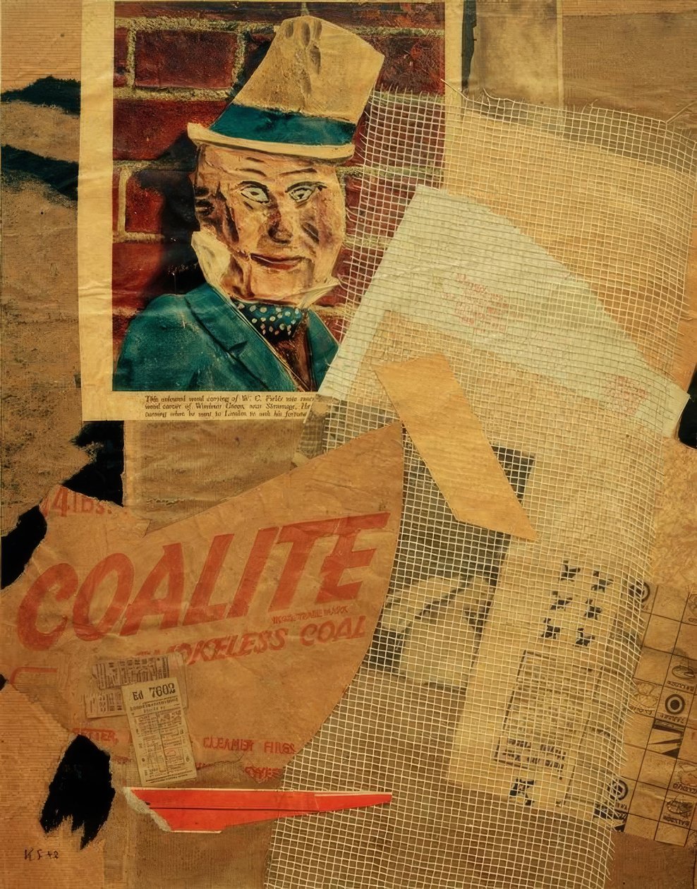 Untitled (W.C. Fields) alkotó: Kurt Schwitters