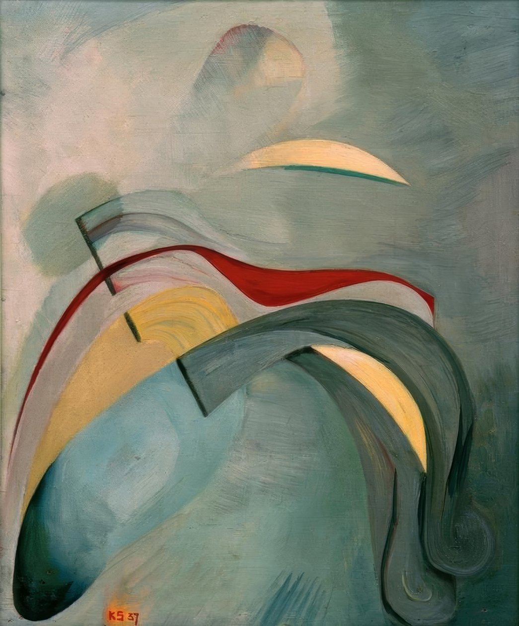 Piros vonal (1) alkotó: Kurt Schwitters