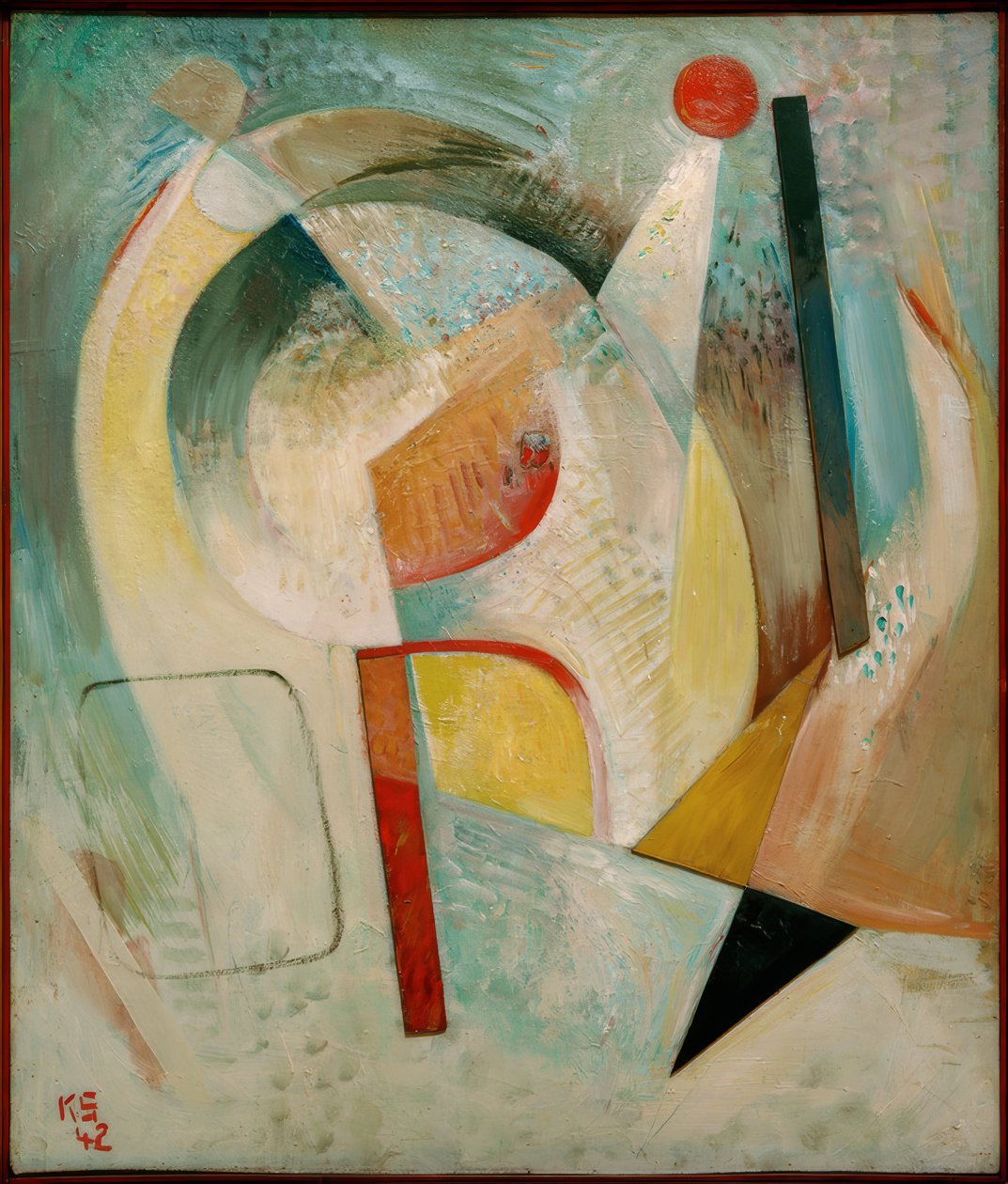 Piros kör alkotó: Kurt Schwitters
