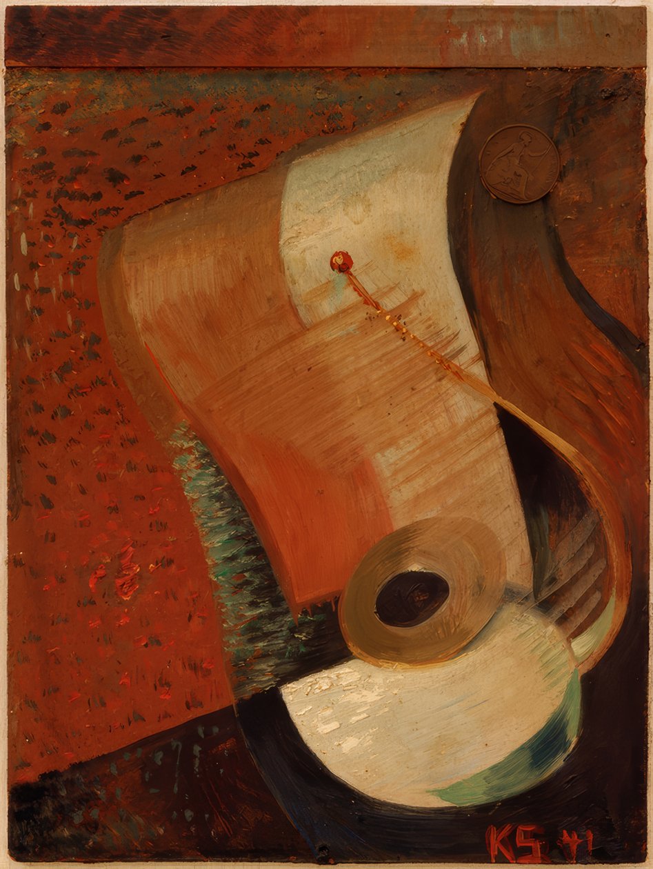 Csendélet fillérrel alkotó: Kurt Schwitters