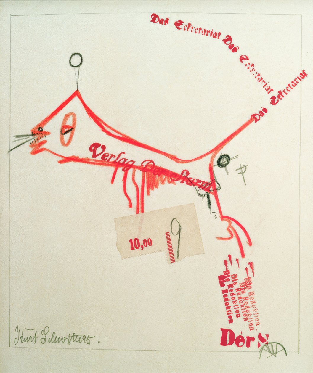 Der Sturm kiadó alkotó: Kurt Schwitters