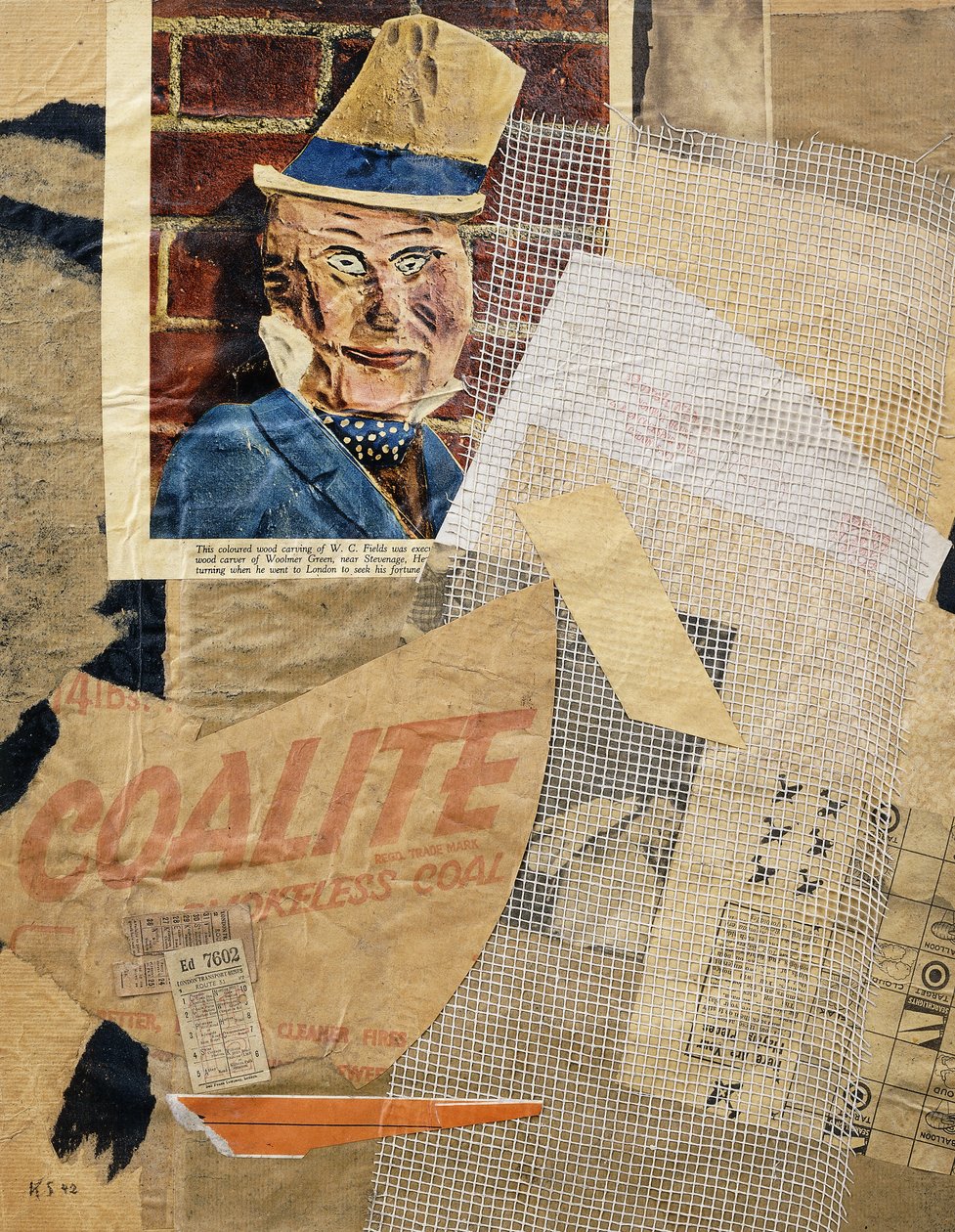 WC. Mezők, alkotó: Kurt Schwitters