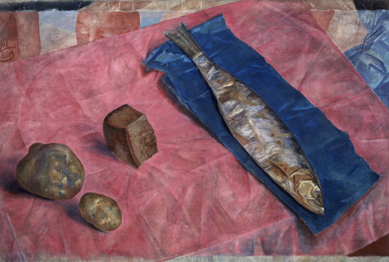 Hering, 1918 (olaj, olajszövet) alkotó: Kuzma Sergeevich Petrov Vodkin