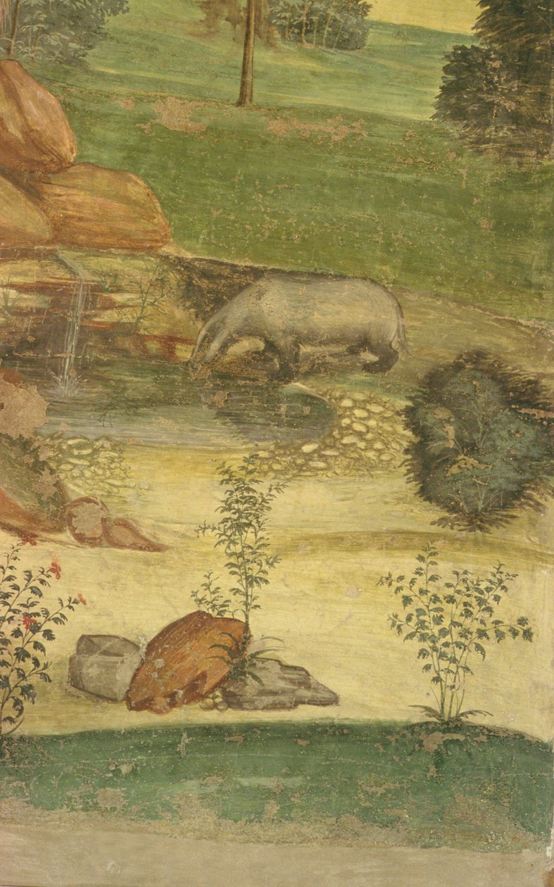 Szent Benedek élete (részlet) alkotó: L. and Sodoma, G. Signorelli