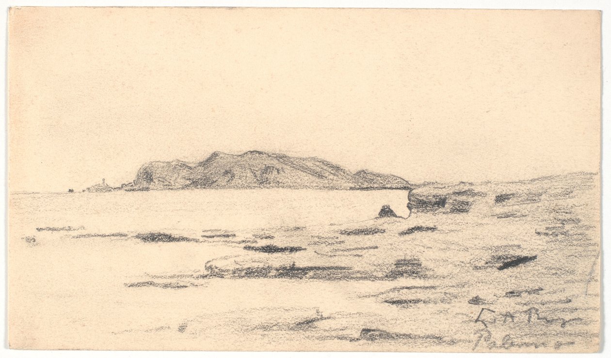Monte Pellegrino a partról nézve Palermóban alkotó: Laurits Andersen Ring