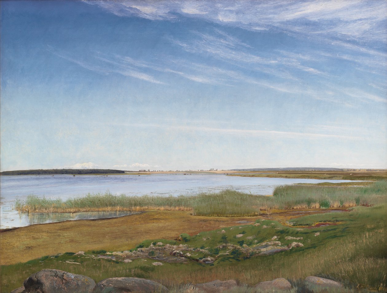A fjord Karrebæksminde közelében, Zélandon alkotó: Laurits Andersen Ring