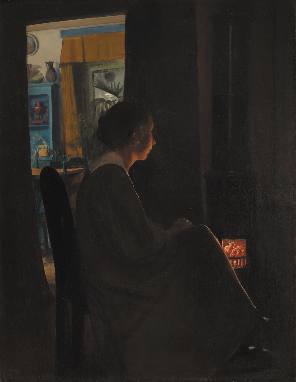 Szürkület. A művész felesége alkotó: Laurits Andersen Ring
