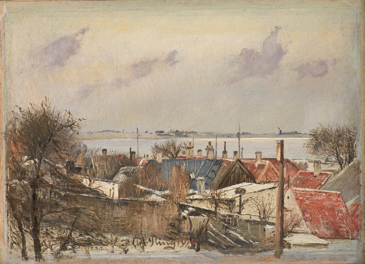 Kilátás Roskilde felől a Fiord felé alkotó: Laurits Andersen Ring