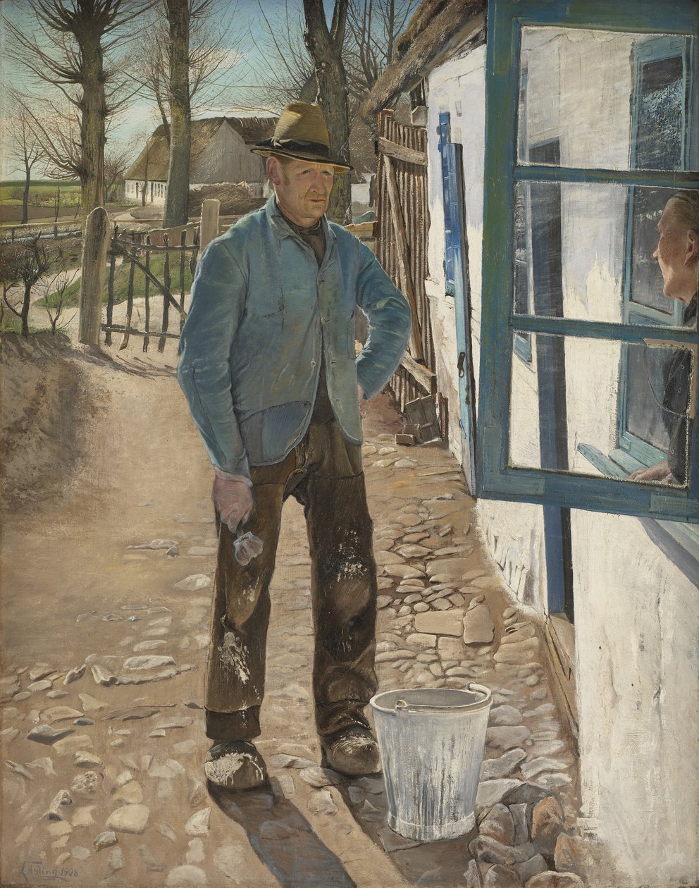 A régi ház meszelése alkotó: Laurits Andersen Ring