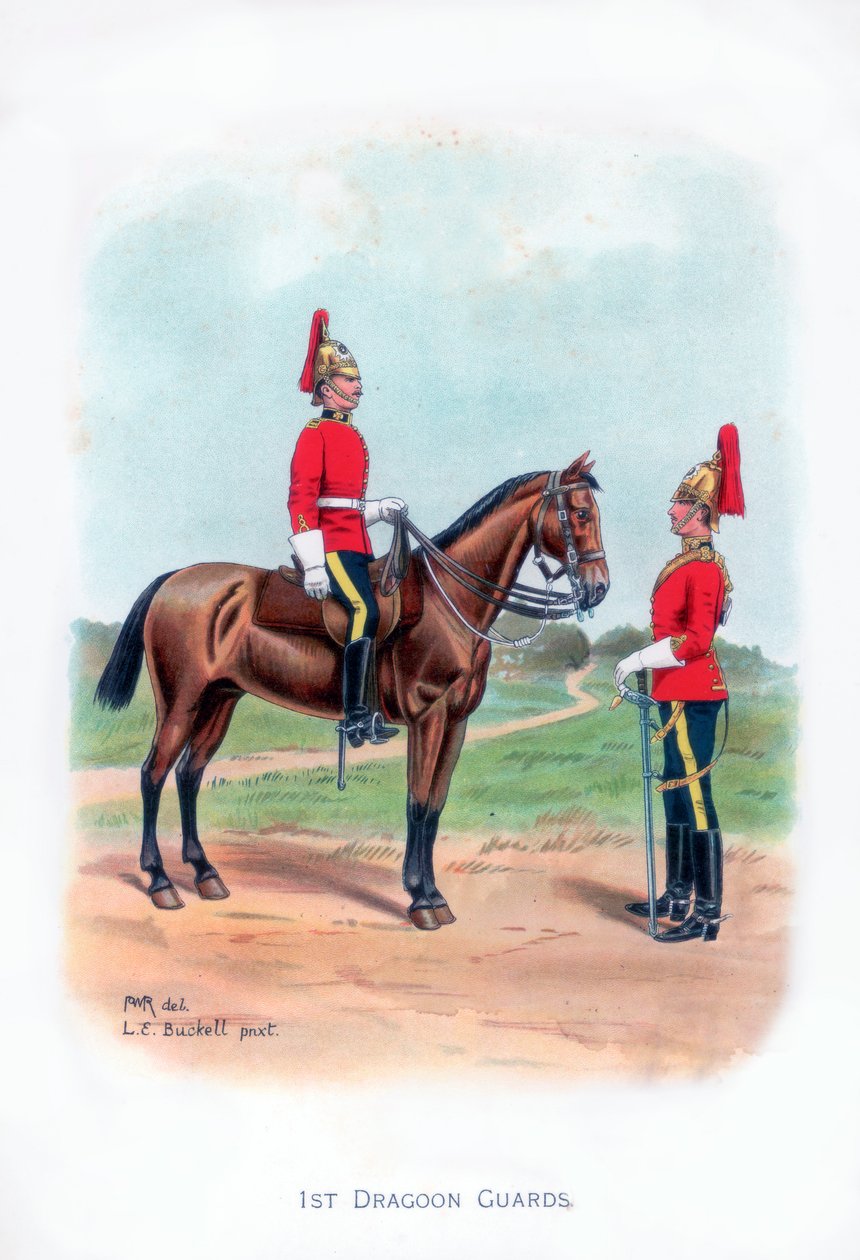 1. dragonyos gárda, 1915. alkotó: L. E. Buckell