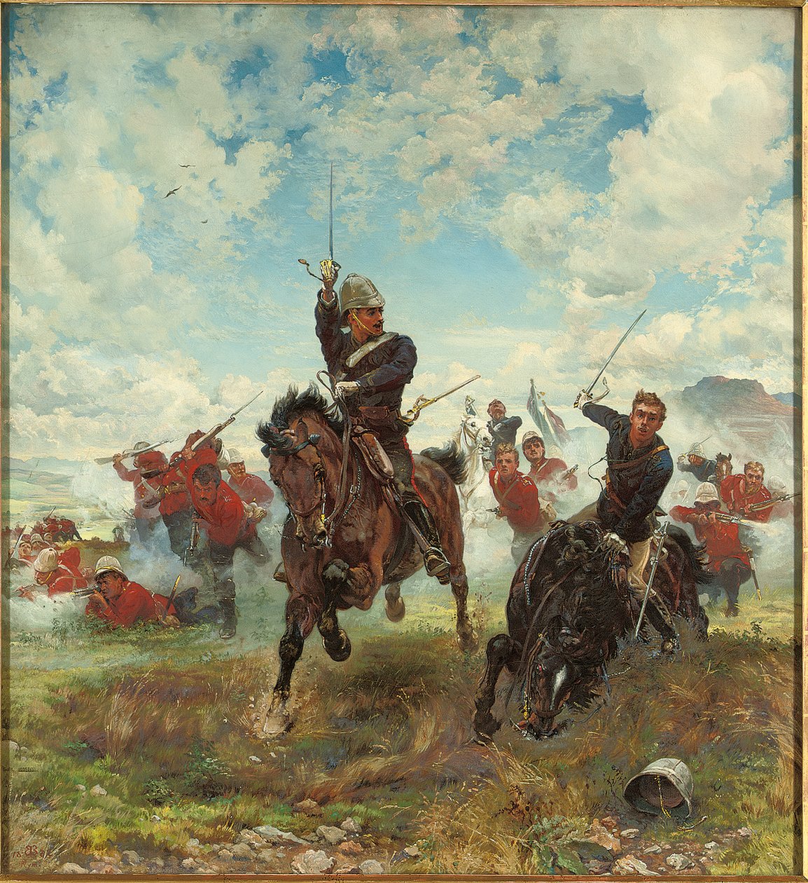 Floreat Etona!, 1882 alkotó: Lady Butler