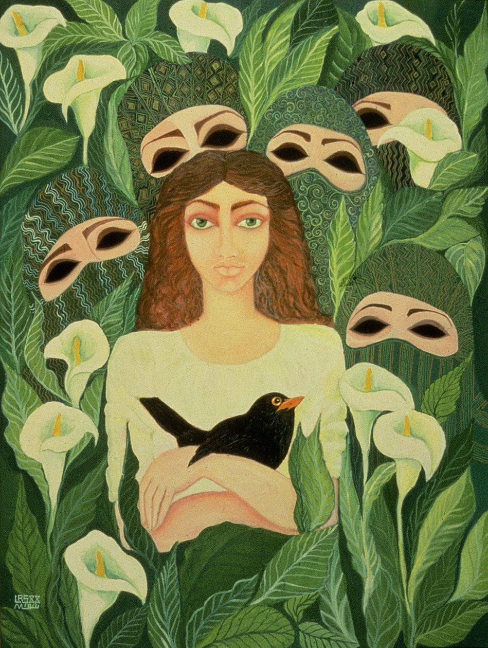 The Prisoner, 1988 (akril, vászon) alkotó: Laila Shawa
