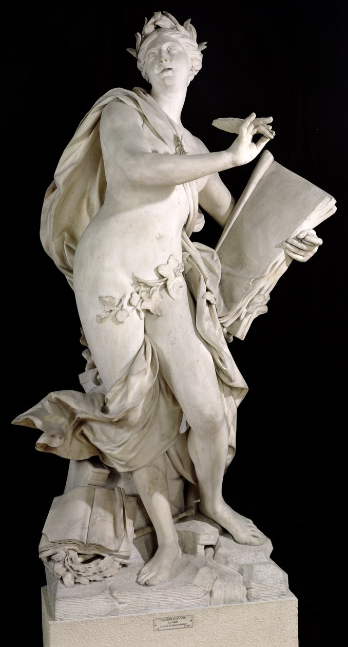 Lírai költészet, 1752 (márvány) alkotó: Lambert Sigisbert Adam