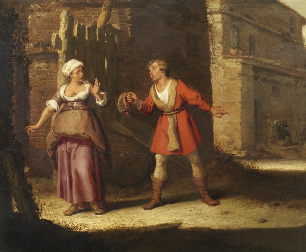 Abigail és Nábál alkotó: Lambert Jacobsz.