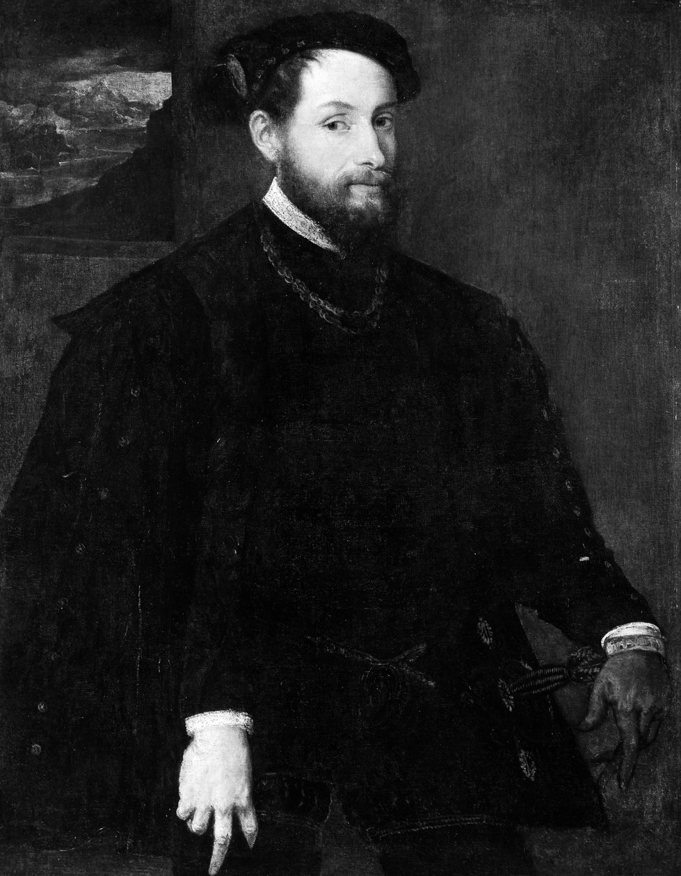 Egy férfi portréja. alkotó: Lambert Sustris
