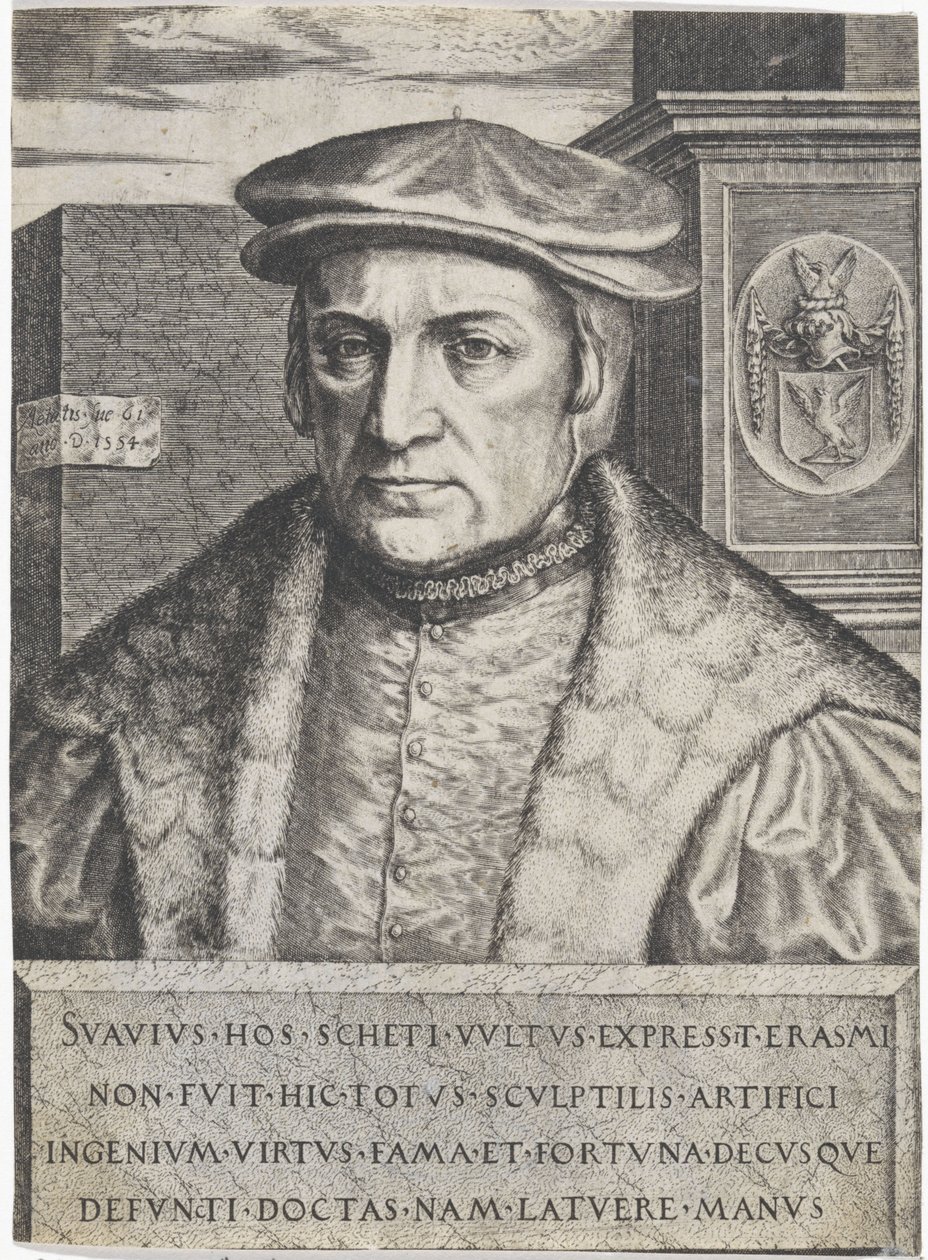 Erasmus Schetz portréja alkotó: Lambertus Suavius