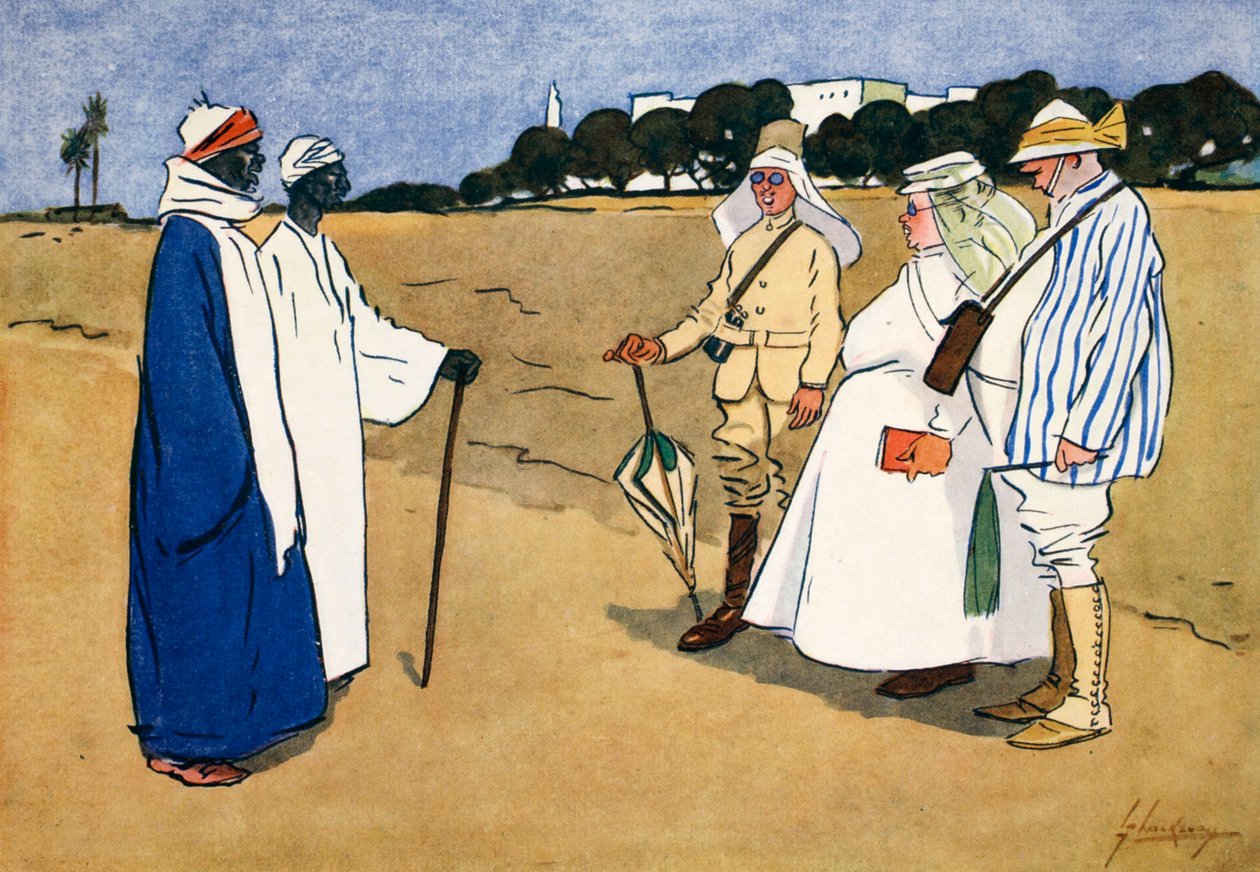 Ó, adj nekünk egy kis hatalmat, adj nekünk, hogy úgy lássuk magunkat, ahogyan mások látnak minket, az „Egyiptom világos oldala” című filmből, 1908 alkotó: Lance Thackeray