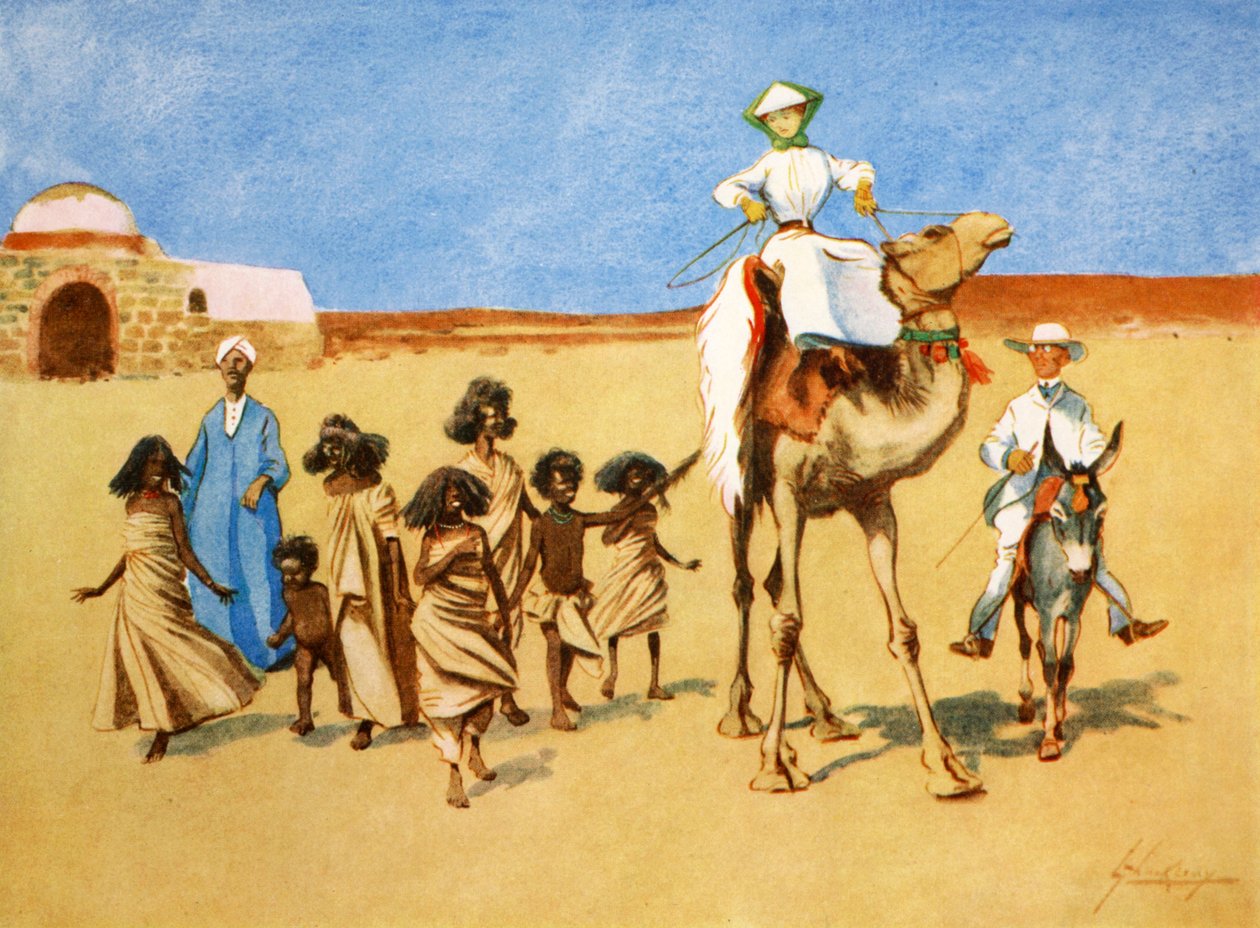 "A sivatag gollywogjai", 1908. alkotó: Lance Thackeray