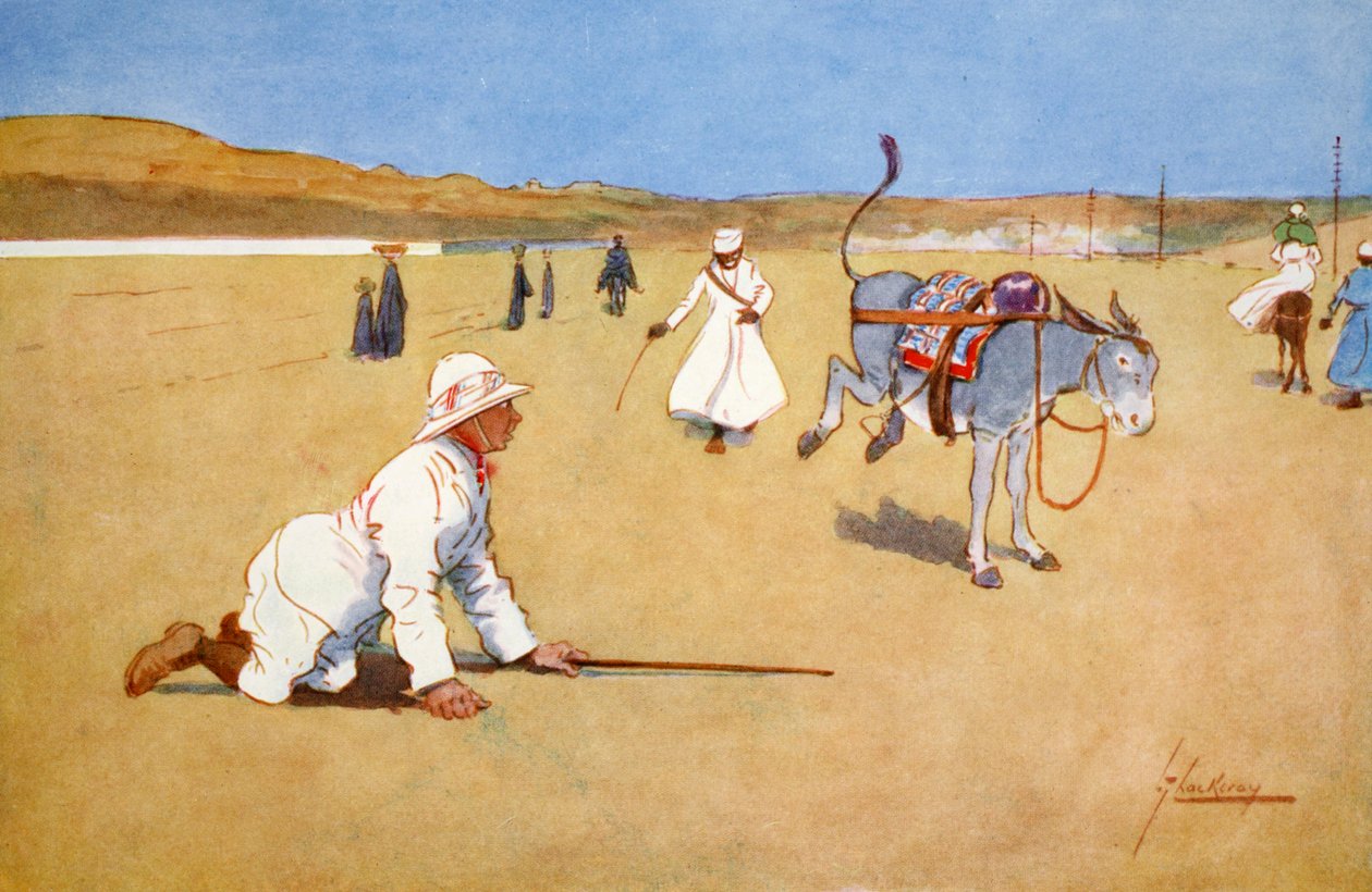 „A Dam Roadon, Assouan”, 1908. alkotó: Lance Thackeray