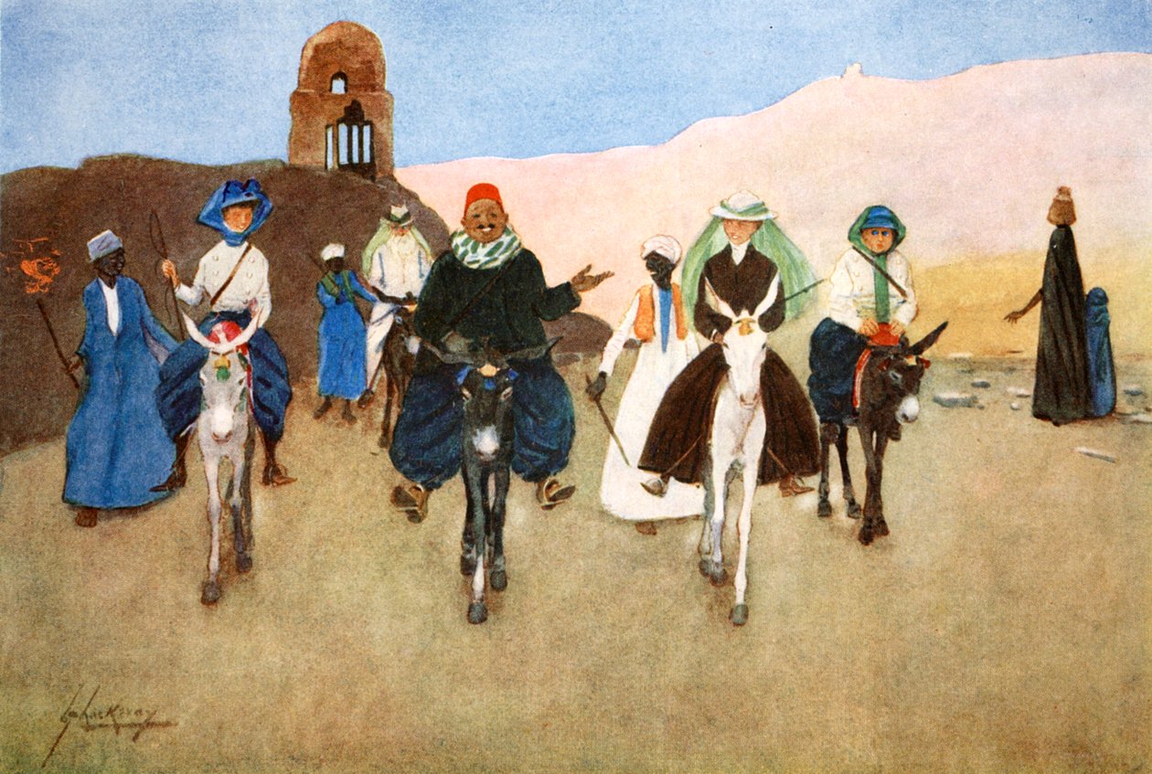 „A nőknek lovagolniuk kell Astride-on”, 1908. alkotó: Lance Thackeray
