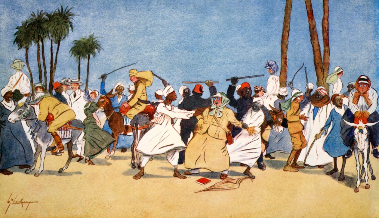 "A nílusi csata", 1908. alkotó: Lance Thackeray