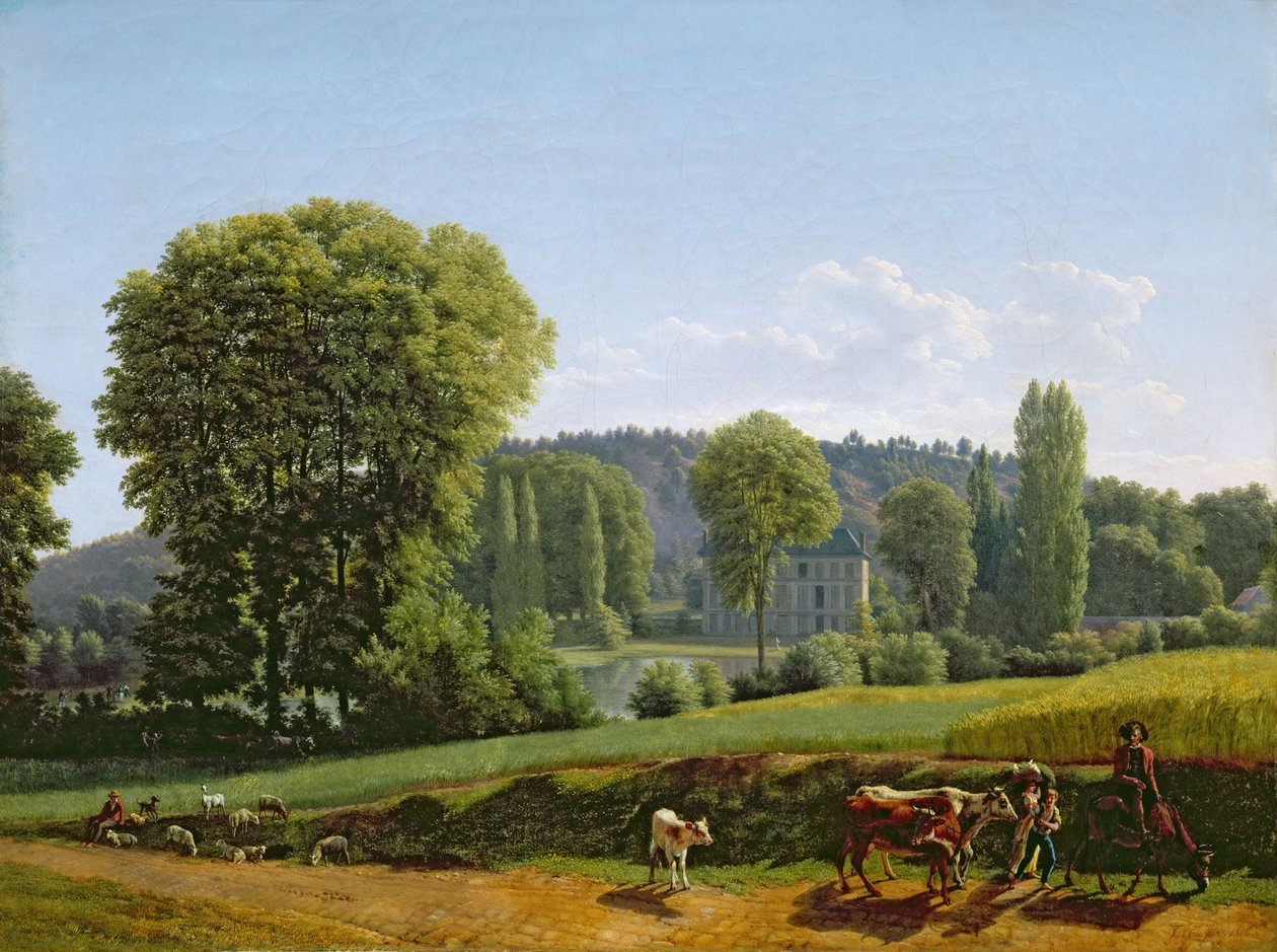 Táj állatokkal, 1806 alkotó: Lancelot Théodore Turpin de Crissé de Crissé