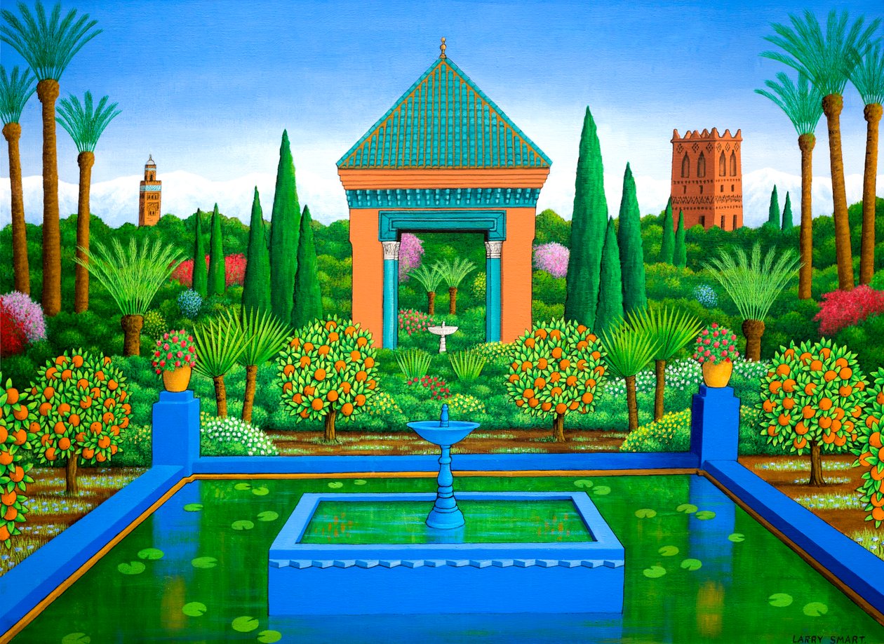 Majorelle Oranges, 2005 (akril) alkotó: Larry Smart