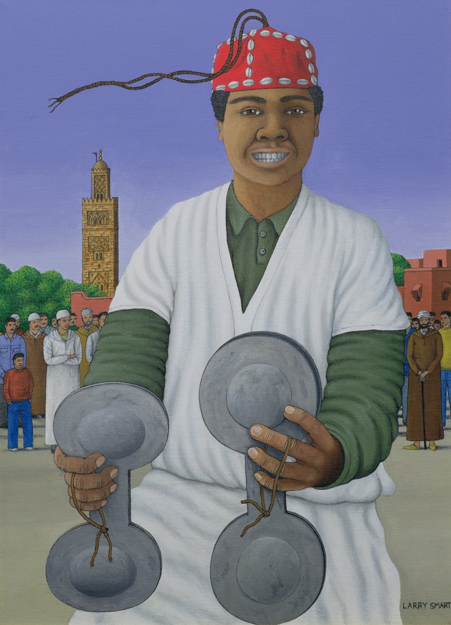 Nyomtató: Gnawa, 1990 (akril vászonra) alkotó: Larry Smart