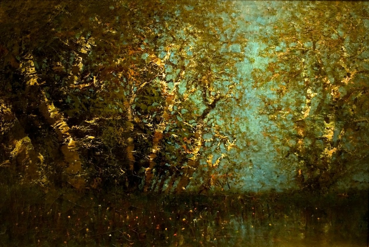 Nyirfaerdon angol: Birch Forest alkotó: Laszlo Mednyanszky